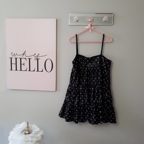 NWT Zara sequin polka dot baby doll mini holiday dress - Picture 11 of 13